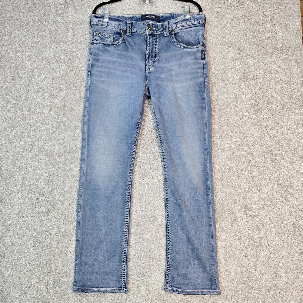 Silver Jeans Grayson Men's 34x30 (34x29) Relaxed Straight stretch Denim